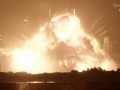 Momento de la explosión del New Glenn de Blue Origin