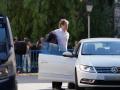 David Sánchez llegando a la Audiencia de Badajoz