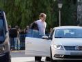 David Sánchez llegando a la Audiencia de Badajoz