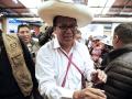 El candidato presidencial peruano del partido Juntos por el Perú, Roberto Sánchez
