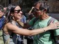 Imagen de Irene Montero junto al líder sindical Marc Candela tomada este jueves en Valencia