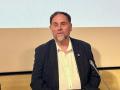 El líder de ERC, Oriol Junqueras, este viernes en la UPF