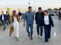 Begoña Gómez, Pedro Sánchez, Salvador Illa y Marta Estruch en el Primavera Sound