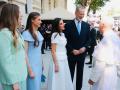 La Familia Real, junto a León XIV a su llegada antes de la Misa en Cibeles