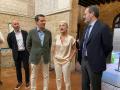 Eduardo Lucena, José María Bellido, Patricia del Pozo y Adolfo Molina, en la Sinagoga de Córdoba