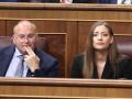 El secretario general del PP, Miguel Tellado, la portavoz del PP en el Congreso, Ester Muñoz