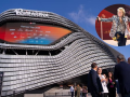 Imagen del Auditorio Roig Arena y de Rod Stewart durante un concierto