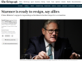 El diario británico 'The Telegraph' asegura que «Starmer está listo para dimitir, según sus aliados»