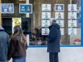 Una oficina de empresa inmobiliaria en Madrid.