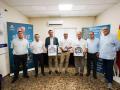 José María Bellido y Bernardo Jordano, con directivos de Autacor