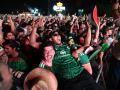 Aficionados de México celebran tras el México - Corea del Sur