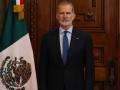 El Rey Felipe, durante su encuentro con Claudia Sheinbaum en México