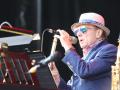 Van Morrison durante el concierto de las Noches del Botánico ofrecido este martes en el Real Jardín Botánico, en Madrid