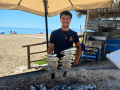 El flamante campeón haciendo una de sus especialidades