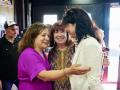 Ana Redondo, Cristina Narbona e Iratxe García participan en un acto feminista en un pueblo de Valladolid