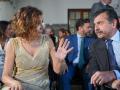 La líder del PSOE-A, María Jesús Montero, junto al portavoz parlamentario del PP-A, Toni Martín, en el homenaje a Blas Infante