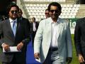 Al Thani cuando asumió la presidencia del Málaga CF