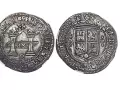 Imagen del primer real de a ocho acuñado en América en el siglo XVI