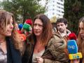 (Imagen de archivo de la exmilitante del PSOE Leire Díez a su llegada a los juzgados de la Plaza Castilla