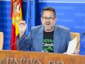 El portavoz de Adelante Andalucía, José Ignacio García, en rueda de prensa
