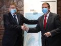 Imagen de Ximo Puig y José Manuel Serrano acordando la compra-venta de la sede de Correos en Valencia en enero de 2022.