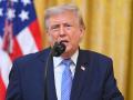 US President Donald Trump addresses the nation from the East Room of the White House in Washington, DC on July 16, 2026. (Photo by Saul LOEB / POOL / AFP)