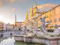 La Plaza Navona, que un Papa convirtió en un 'lago' para refrescar a las gentes del calor veraniego