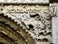 Detalle de la fastuosa portada de la iglesia de Santa María la Real de Sangüesa (Navarra)