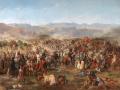 Batalla de Las Navas de Tolosa, óleo de Van Halen expuesto en el palacio del Senado