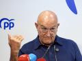El alcalde de Valladolid, Jesús Julio Carnero, este martes, en la sede del PP de Castilla y León