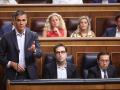 El presidente del Gobierno, Pedro Sánchez, en una sesión de control al Gobierno