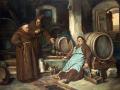 'Monjes en una bodega' (J. Haier, 1873)