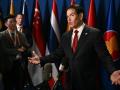 US Secretary of State Marco Rubio speaks to the press on the sidelines of the Association of Southeast Asian Nations (ASEAN) Foreign Ministers Meeting in Pasay, Metro Manila on July 23, 2026. (Photo by Brendan SMIALOWSKI / POOL / AFP)