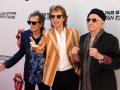 Los Rolling Stones (Ron Wood, Mick Jagger y Keith Richards) en la presentación de Foreign Tongues