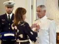 La embajadora de Francia, Kareen Rispal, impone la Legión de Honor al jefe de Estado Mayor de la Armada (AJEMA), almirante general Antonio Piñeiro
