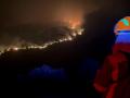 Vista de uno de los incendios que afectan a la Comunidad de Madrid