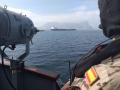 Vigilancia marítima en el Estrecho de Gibraltar por el patrullero Centinela de la Armada española