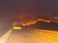 Incendio en la presa del Burguillo (Ávila)