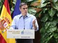 El presidente del Gobierno, Pedro Sánchez, interviene durante la clausura de la presentación de la Red de Refugios Climáticos