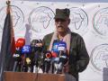 El líder del Frente Polisario, Brahim Ghali, durante los actos del 50 aniversario de la proclamación de la RASD
