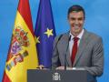 Pedro Sánchez, durante su comparecencia de fin de curso en la Moncloa