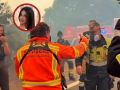 Imagen de Elvira el segundo día de incendio, la madre de la influencer y empresaria Violeta Mangriñán