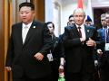 CHINA, BEIJING - SEPTEMBER 3, 2025: Russian President Vladimir Putin (R) and North Korea's leader Kim Jong Un hold a meeting at the Diaoyutai State Guest House.  Sergei Bobylev/POOL/TASS