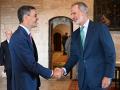 Pedro Sánchez y el Rey, en el Palacio de la Almudaina