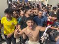 CEUTA, 30/07/2026.- Vista de la entrada ilegal a nado en Ceuta de migrantes marroquíes y argelinos este jueves. Los centros de acogida de adultos y menores de la ciudad autónoma de Ceuta siguen colapsados tras la llegada irregular de unos 1.500 migrantes en los últimos nueve días, lo que ha llevado a su presidente, Juan Jesús Vivas, a pedir una acción contundente y sin dilación al Estado ante la dimensión de la crisis migratoria.EFE/ Reduan Dris