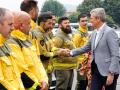 Alfonso Rueda en su visita al Centro de Coordinación Central de Defensa contra los Incendios Forestales