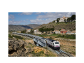 Talgo a su paso por Tobarra sin parada por el cierre de la estación en 1995