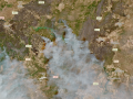 Imagen del domingo 26 de julio, momento en el que ya es posible contemplar la tierra calcinada