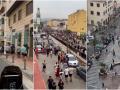 El día después en Ceuta: supermercados colapsados, calles llenas y carreras ante la policía