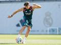 Carlos Espí en su primer entrenamiento con el Real Madrid